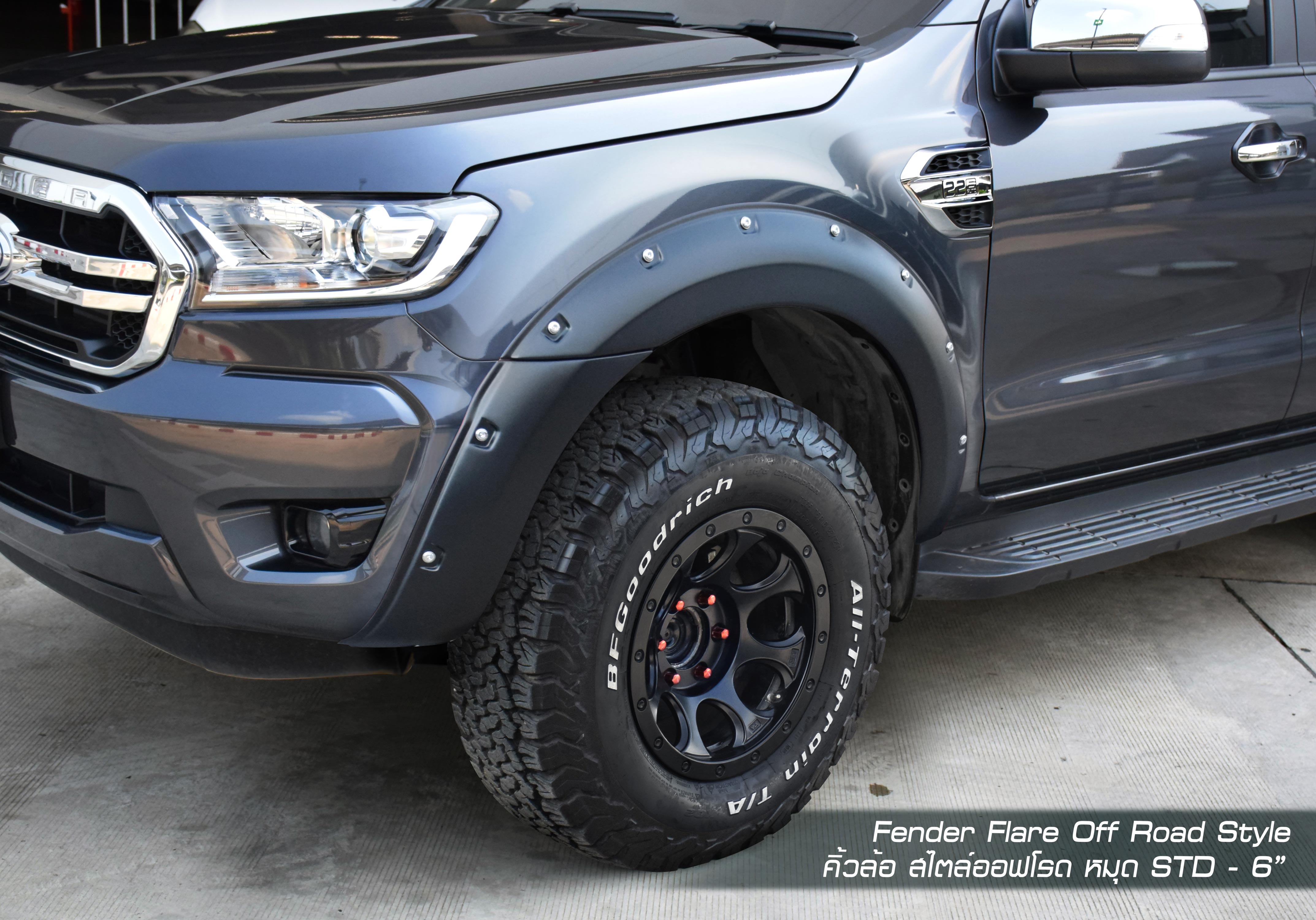 Fender Flares Offroad Style 6'' Ford Ranger